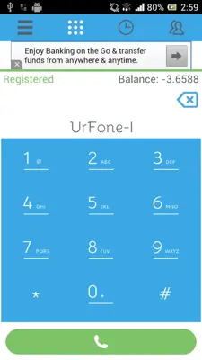 Urfone android App screenshot 1